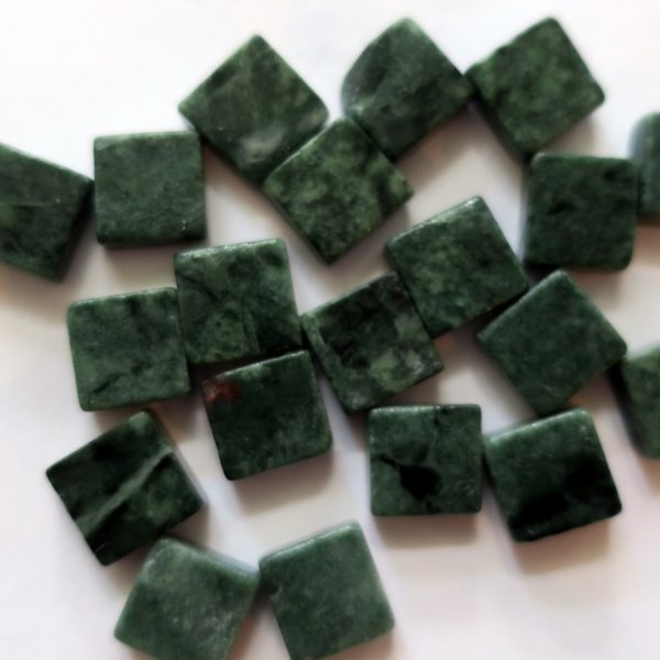1 x 1 cm marmor grøn