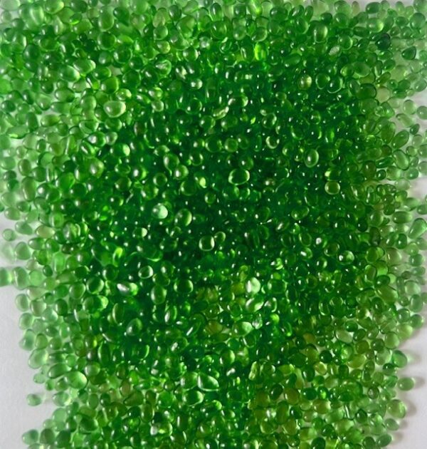grønne glas perle sten