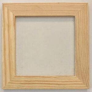 træramme med plade til mosaik 15 x 15 cm