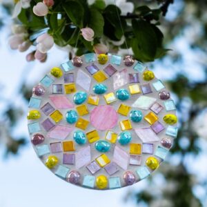 mosaik startkit startsæt transparent mandala for voksne for børn lav selv mosaik diy mosaik